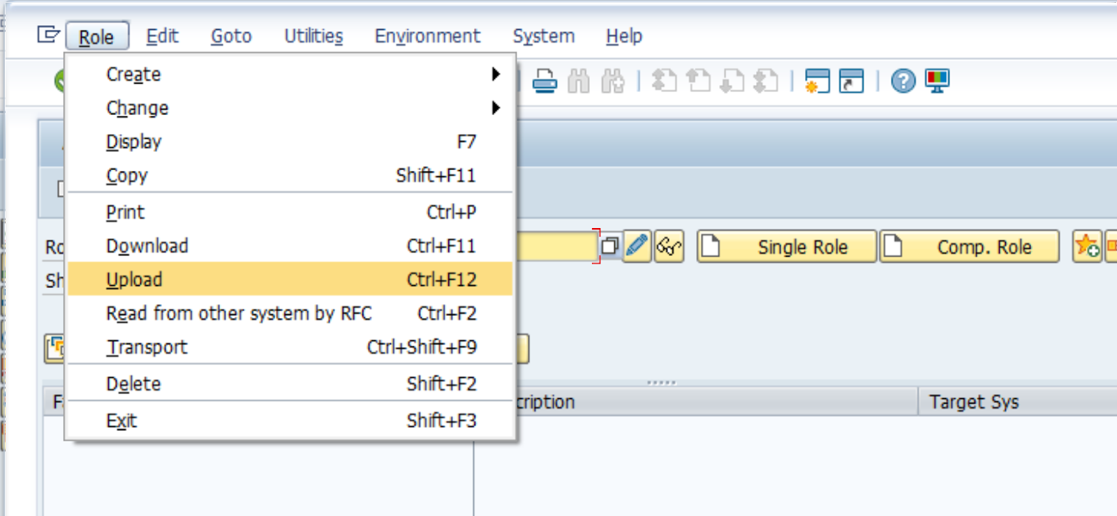 Authorization Role A screenshot displaying the authorization role upload