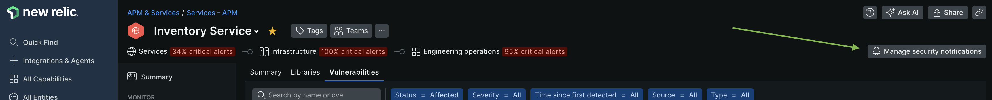 Manage Security Notifications Manage Security Notifications